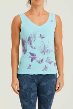 Sujetador Y Camiseta Sin Mangas-E9 Bu