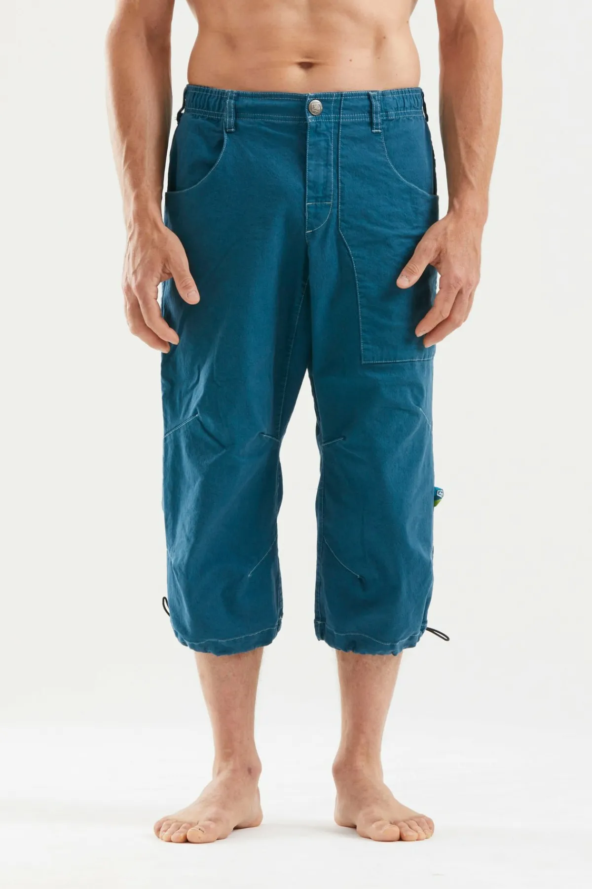 Bermudas-E9 Fuoco Flax 3/4 Deep-Bue